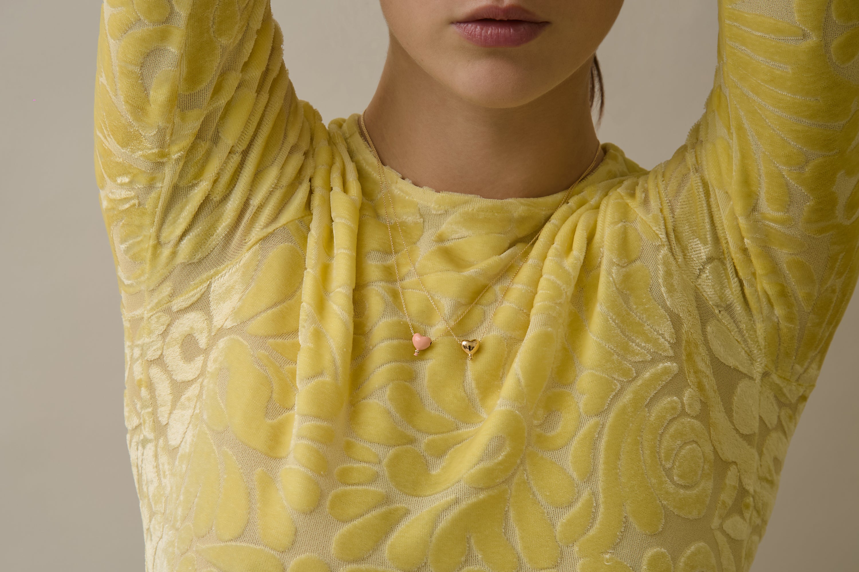 CORAZON BALLOON PINK NECKLACE