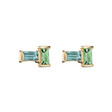 TU Y YO AQUAMARINE + PERIDOT EARRINGS