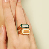 DECO MAXI BAGUETTE OPAL RING