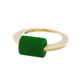 DECO CILINDRO AGATA VERDE ANELLO