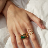 DECO CILINDRO AGATA VERDE ANELLO