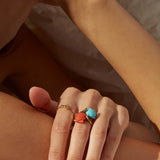 CONCHA TURQUOISE RING