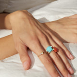 CONCHA TURQUOISE RING