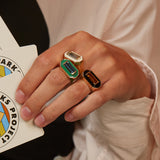 DECO MAXI BAGUETTE TOPAZ RING