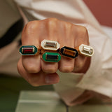 DECO MAXI BAGUETTE TOPAZ RING