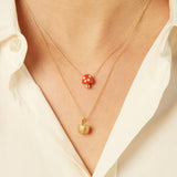 L'AMANITA RED + WHITE NECKLACE